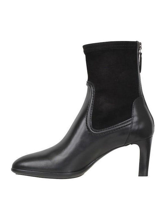 Women's Medium Heel Boots Black