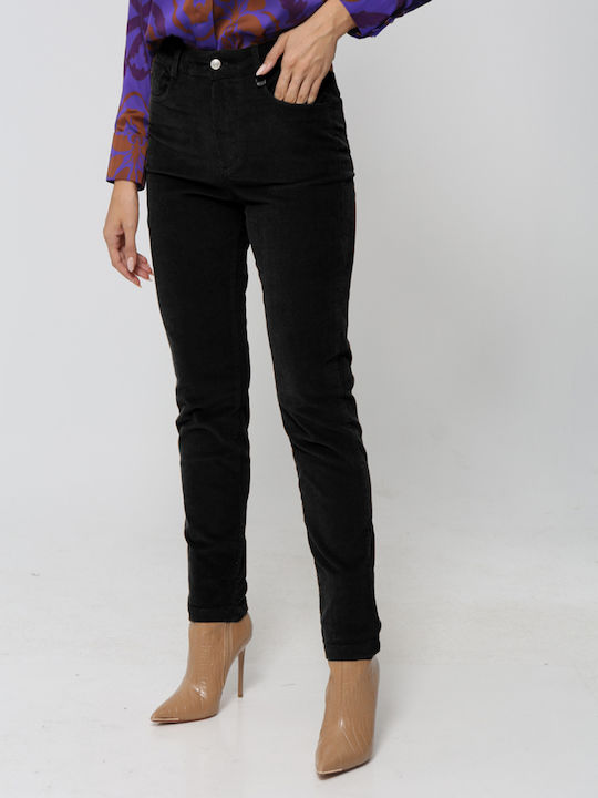 Dama Tesatura Pantaloni Negru
