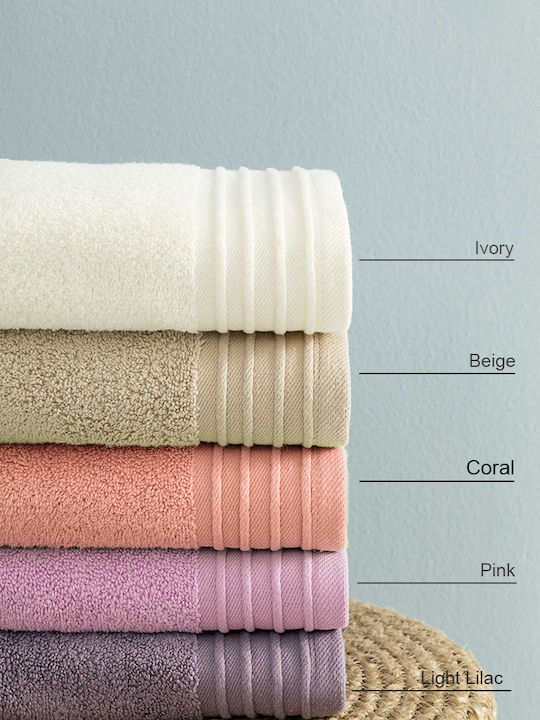 Nima Hand Towel Feel Fresh 19012 40x60cm. Coral Weight 500gr/m²