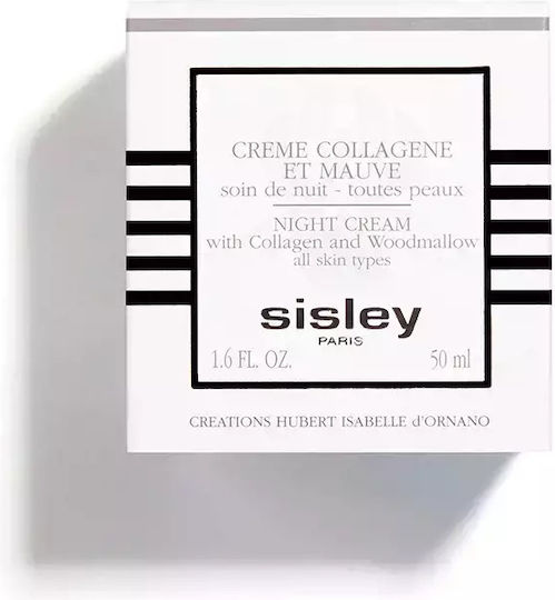 Sisley Paris Woodmallow Κρέμα Προσώπου Νυκτός για Ενυδάτωση, Αντιγήρανση & Σύσφιξη με Κολλαγόνο 50ml