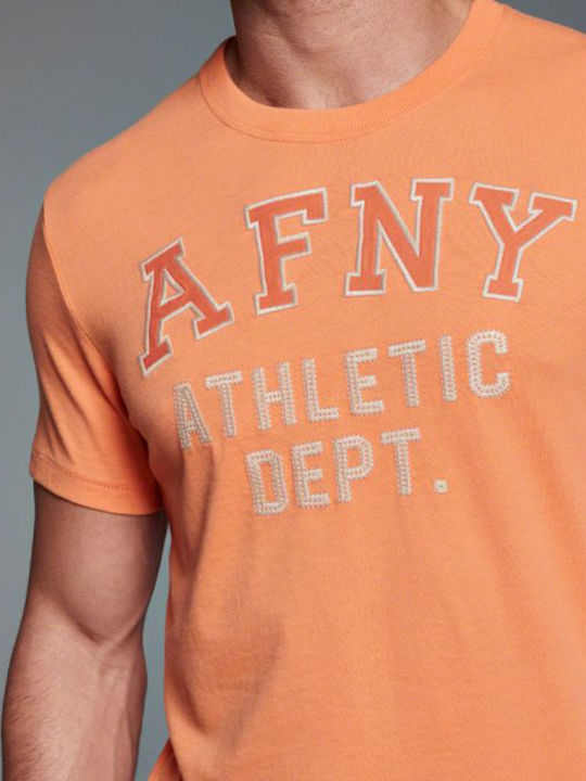 Abercrombie & Fitch Men's Short Sleeve T-shirt Orange