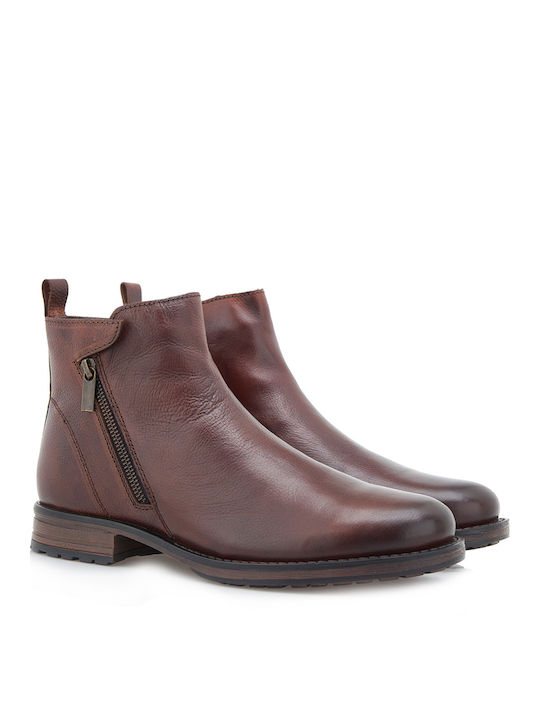 JK London Men's Leather Boots Brown