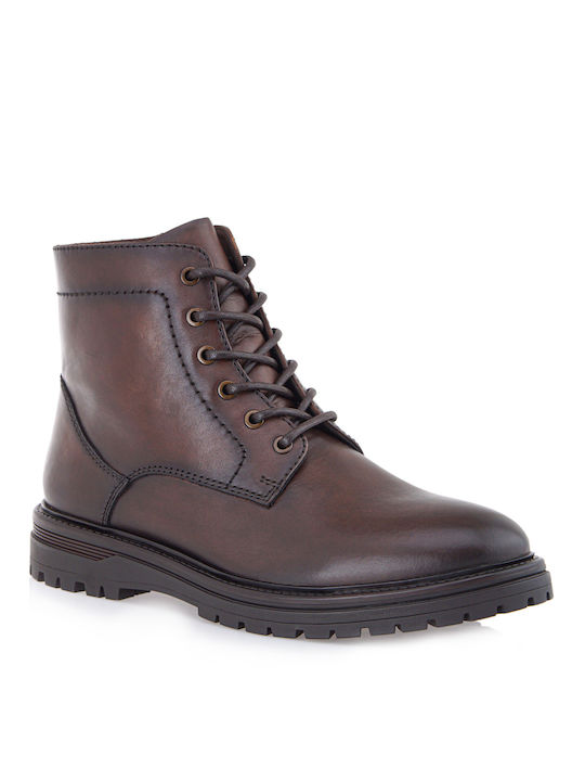 JK London Men's Leather Boots Brown