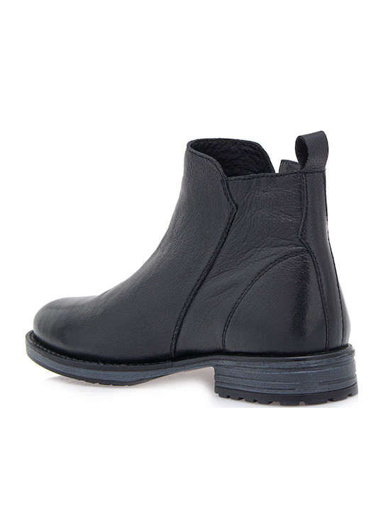 Leather Black Men's Boots