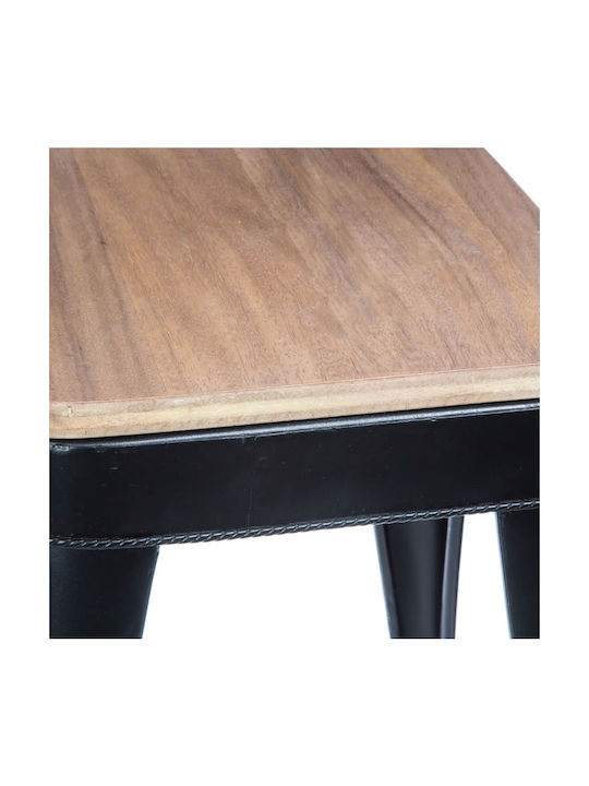 Stool Bar Metallic Joris Black 38x38x60cm