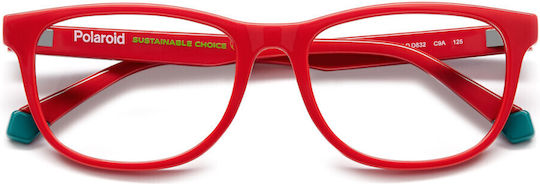 Polaroid Kids Acetate Frame Red PLDD832 C9A