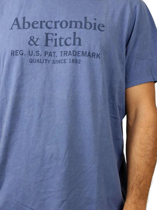 Abercrombie & Fitch Men's Short Sleeve T-shirt Blue 195-123-0926-099