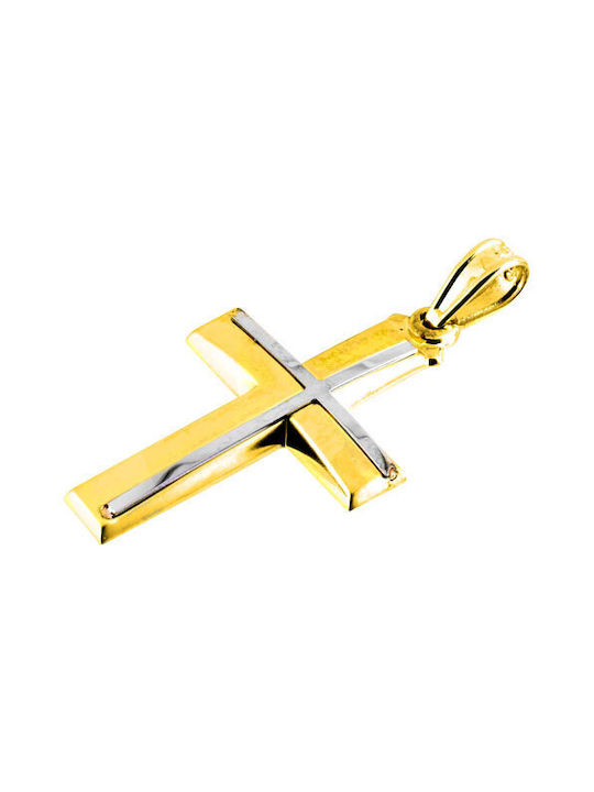 Men's Gold Cross 14K with Chain