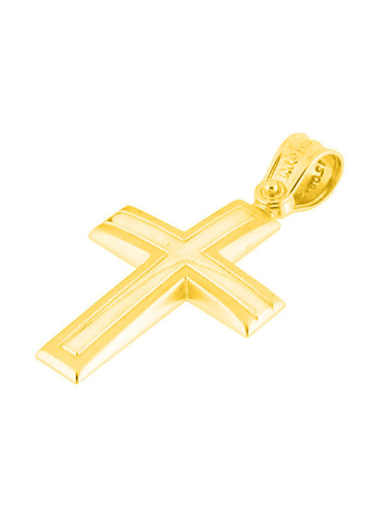 Men's Gold Cross 14K with Chain