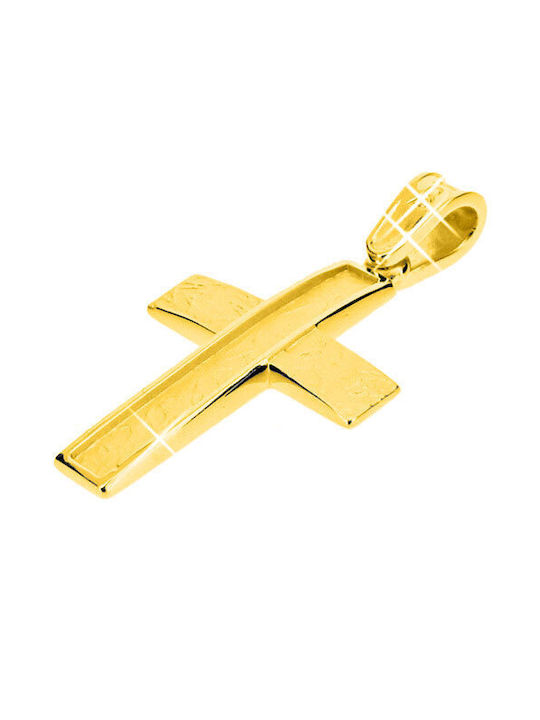 Men's Gold Cross 14K with Chain