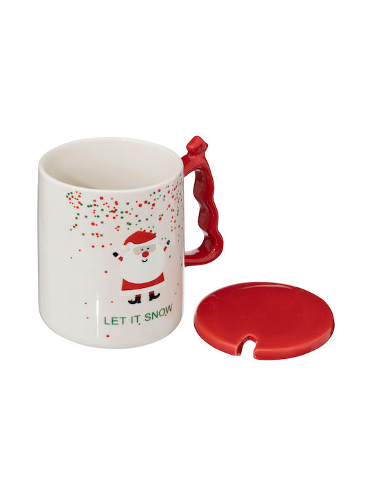 A-s Christmas Mug Ceramic White D9cm.