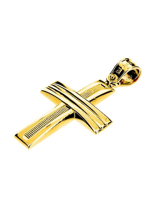 Xrisokosmima Men's Gold Cross 14K with Chain