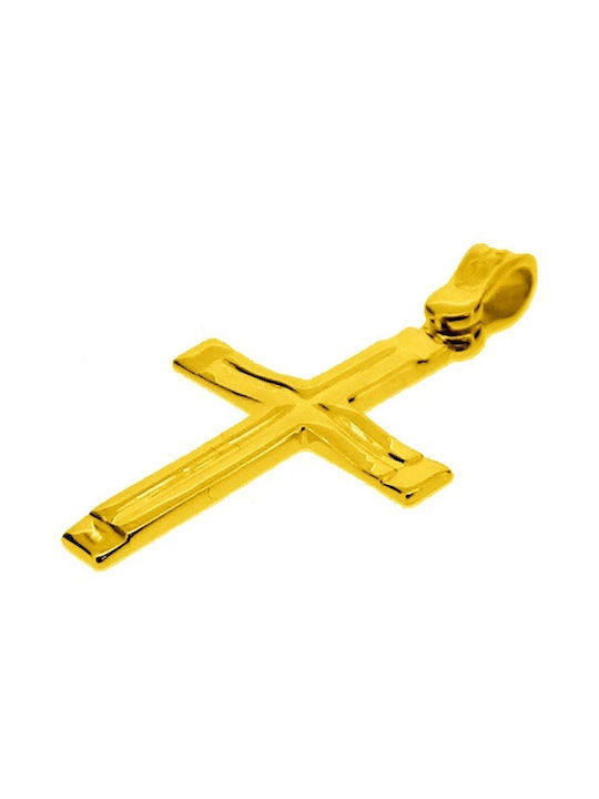 Xrisokosmima Herren Gold Kreuz 9K mit Kette