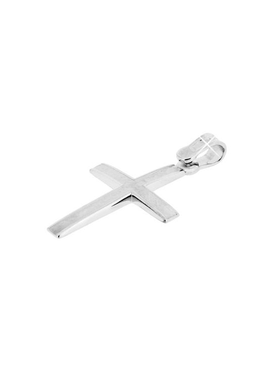 Xrisokosmima Men's White Gold Cross 14K