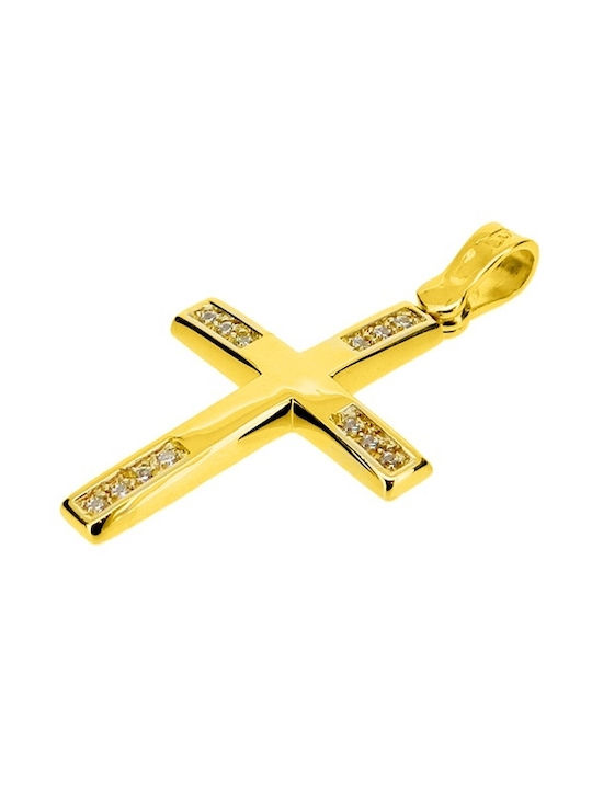 Xrisokosmima Women's Gold Cross 9K with Chain