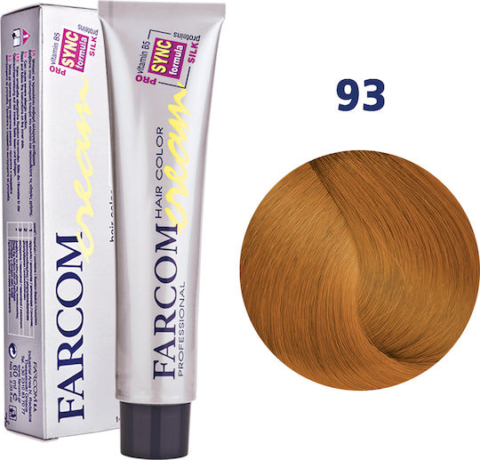 Farcom Hair Color Cream 93 Ξανθό Ανοιχτό Χάλκινο Χρυσαφί 60ml