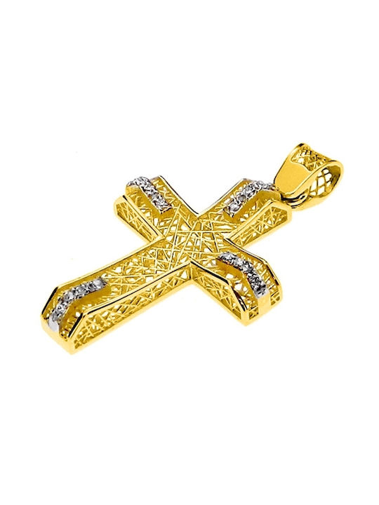 Xrisokosmima Women's Gold Cross 14K with Chain