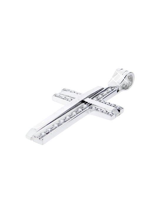 Xrisokosmima Women's White Gold Cross 9K