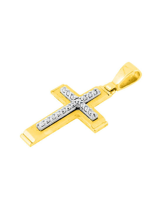 Xrisokosmima Damen Gold Kreuz 14K