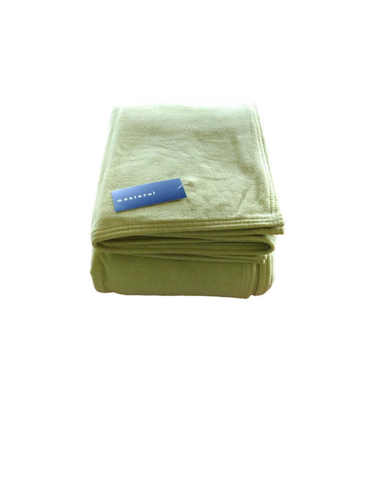 Manterol Casa Arica 001 Κουβέρτα Ισπανίας Fleece Μονή 160x240εκ. Μπεζ
