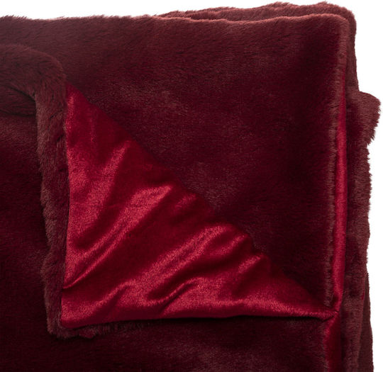 Fééric Lights and Christmas A-s Red Fur Καναπέ 125x150εκ. Red Fur