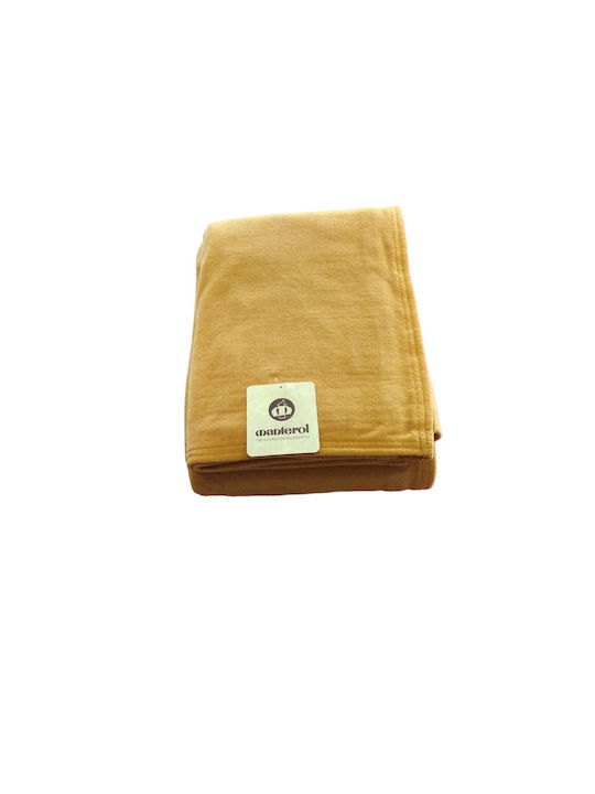 Manterol Casa Arica 001 Κουβέρτα Ισπανίας Fleece Μονή 160x240εκ. Μπεζ