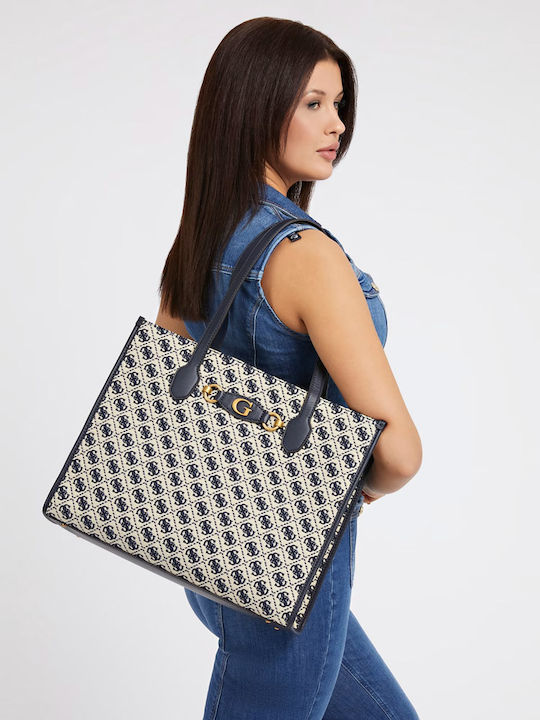 Guess Izzy Girlfriend Damen Tasche Tote Hand Blau