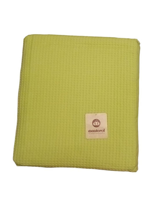 Manterol Casa Malta 001 Pique Blanket Single 160x240cm Turquoise