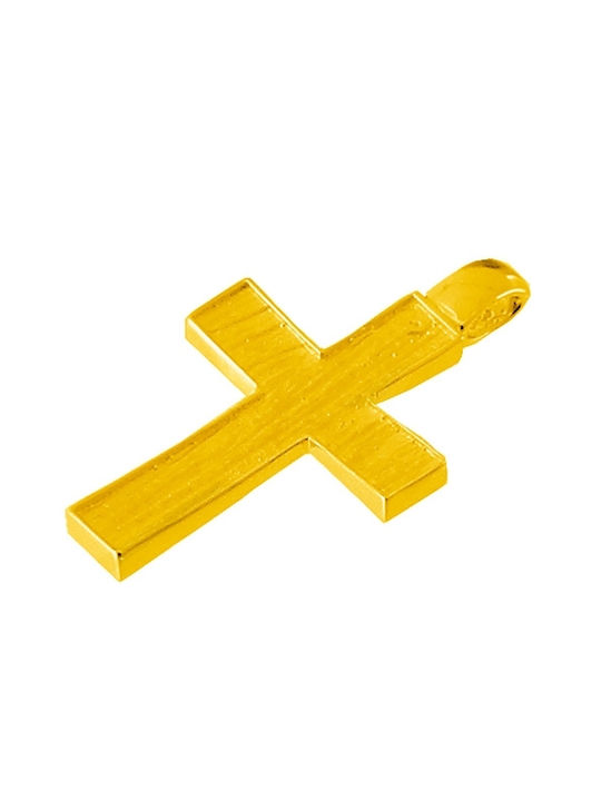 Men's Gold Cross 14K with Chain