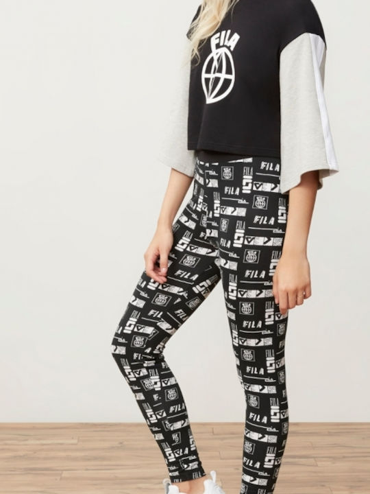 Rey High-Waisted Print Legging Women's Long Legging Black
