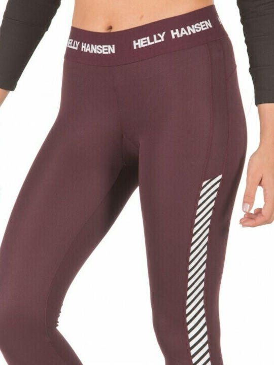 Helly Hansen Lifa Pant Formare Colanti de femei Lung Colanti Burgundy