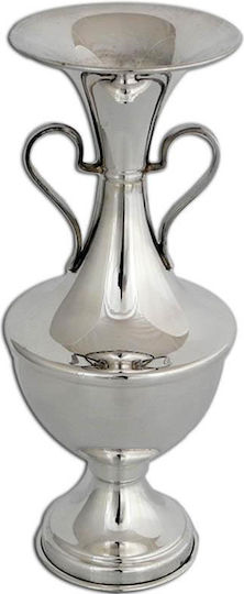 SilverBrand.gr Decorative Vase Silver 7x19cm