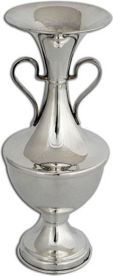 SilverBrand.gr Decorative Vase Silver 7x19cm