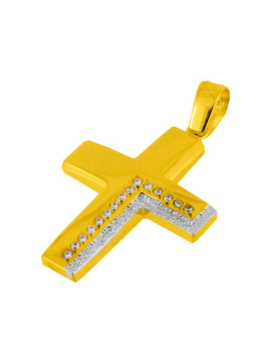 Damen Gold Kreuz 14K