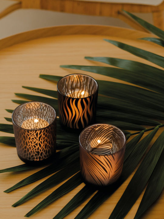 Raeder Candle Holder suitable for Tealights Glass in White Color 8.8x8.8x10cm 1pcs