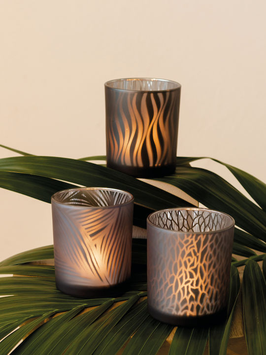 Raeder Candle Holder suitable for Tealights Glass in White Color 8.8x8.8x10cm 1pcs