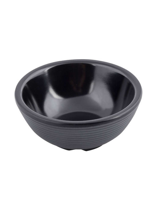 Tablecraft Servierschüssel Rund aus Melamin Schwarz mit Durchmesser 8.5cm
