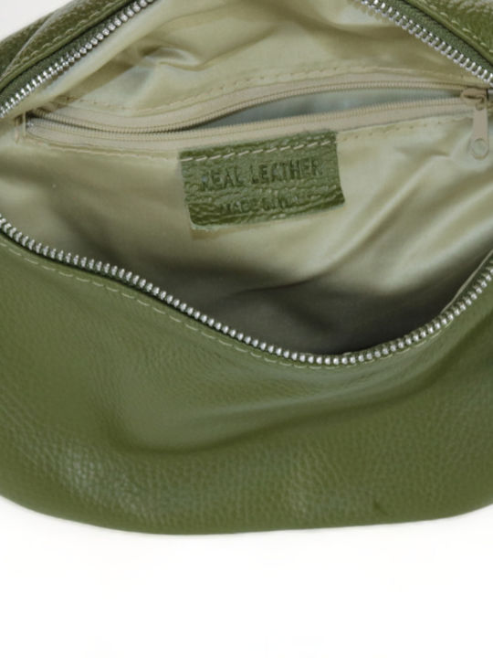 Passaggio Leather Leather Women's Bag Crossbody Green