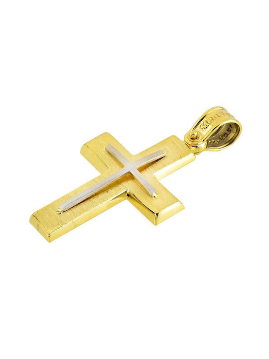 Men's Gold Cross 14K with Chain