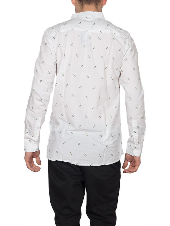 Anerkjendt Louis Men's Shirt with Long Sleeves White