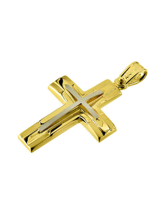 Men's Gold Cross 14K with Chain