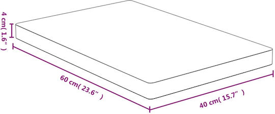 vidaXL Suprafață de Tăiere din Bambus Maro 60x40cm 1buc