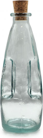 Glass Drops Μπουκάλι Νερού Γυάλινο με Φελλό Διάφανο 300ml Glass Drops Μπουκάλι Νερού Γυάλινο με Φελλό Διάφανο 300ml