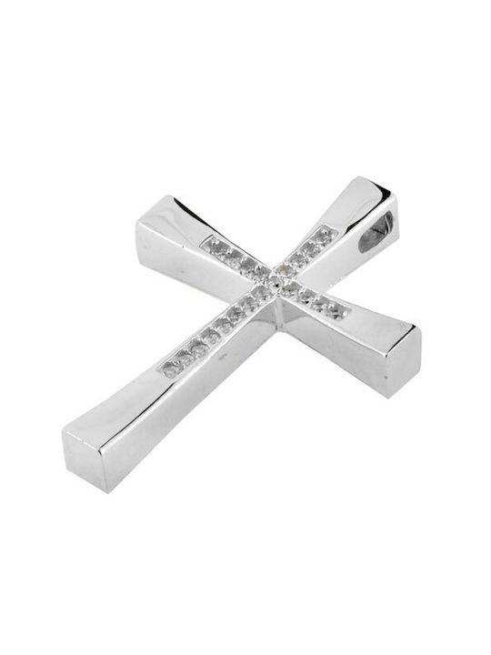 Women's White Gold Cross 14K with Chain