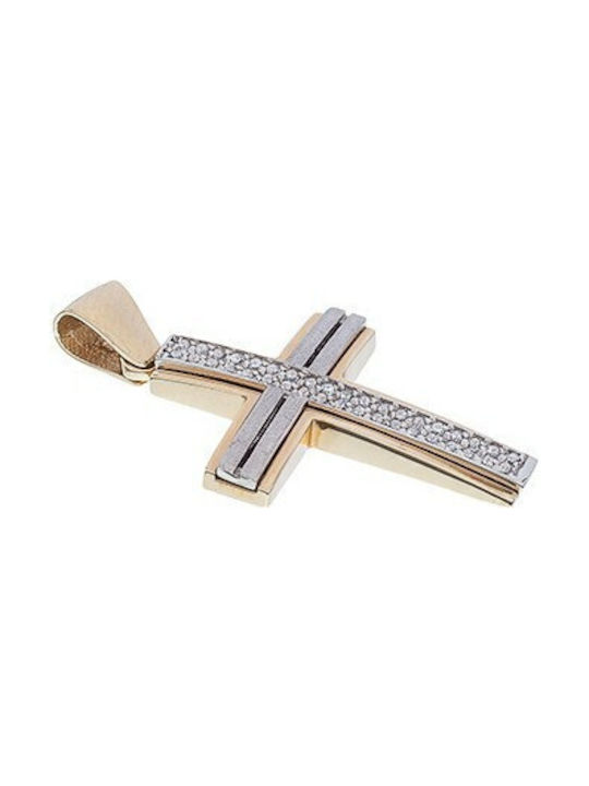 Vitopoulos Women's White Gold Cross 14K