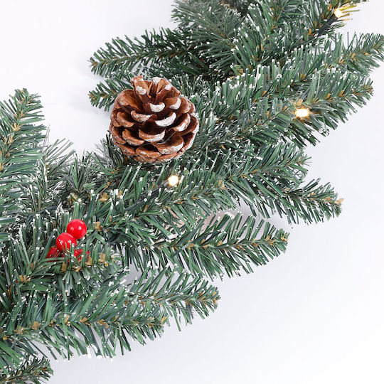 Edelman Lighted Christmas Garland Green 180x25cm 1pc
