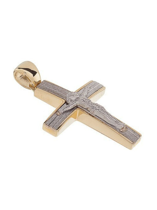 Vitopoulos Herren Gold Kreuz 14K