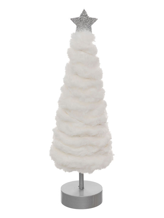 cu lumină LED Decorațiune de Crăciun Material textil Braduleț 38cm. Baterie Alb
