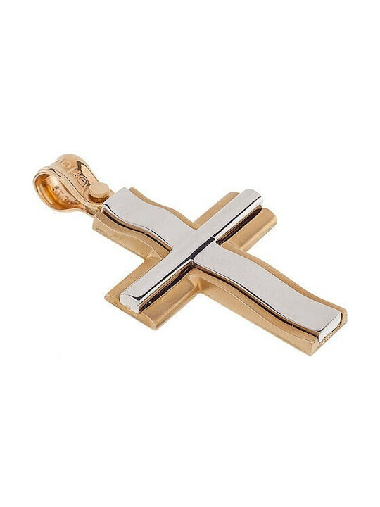 Vitopoulos Herren Gold Kreuz 14K