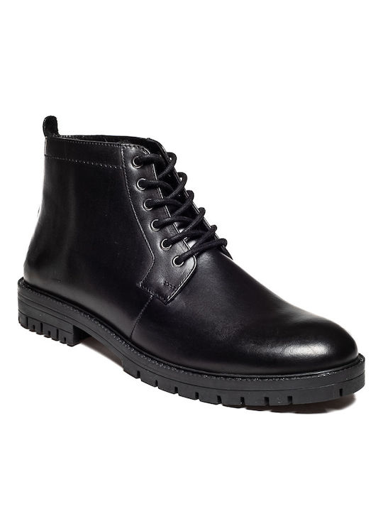 Rover Men's Leather Boots Black